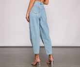 Jean ballon taille haute essentiel